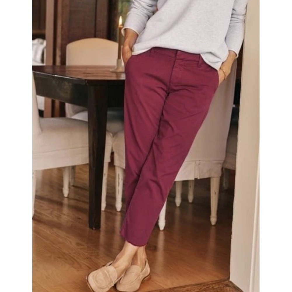 New! Frank & Eileen Wicklow TheItalian Chino in Oxblood Sz 00 $288